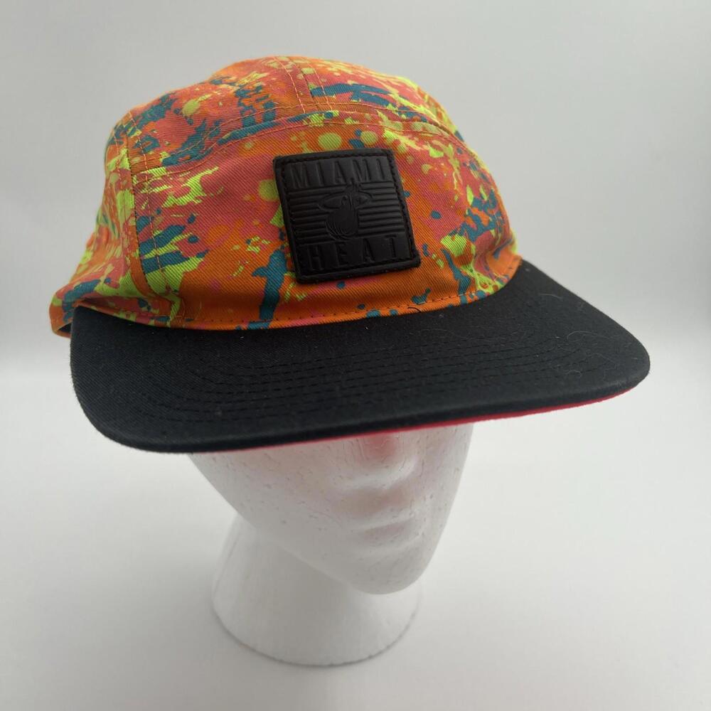 Miami Heat Hat - Hardwood Classics NBA Basketball Adjustable Strap Cap '47 Brand